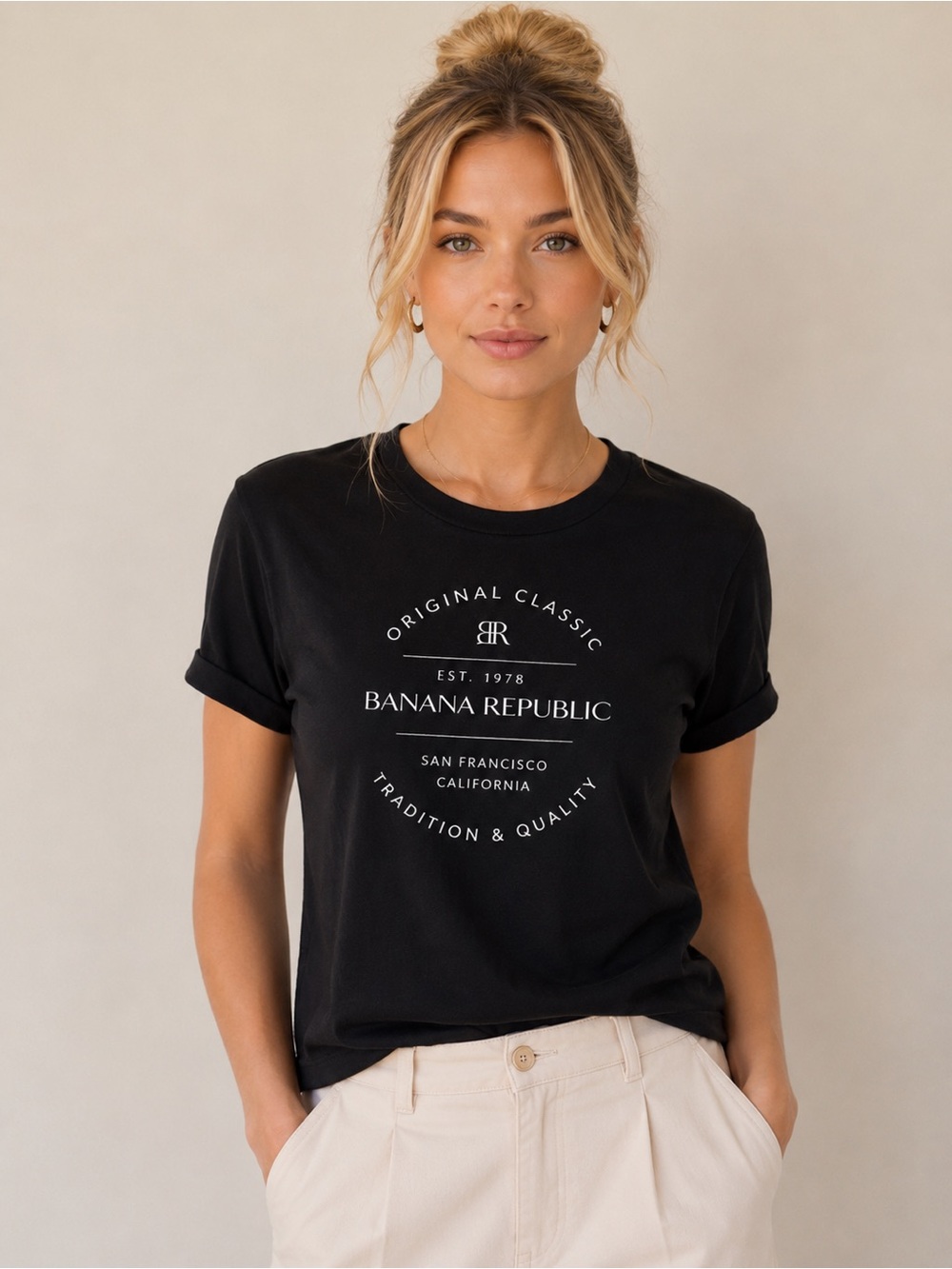 NWT Banana Republic Logo Shirt Medium